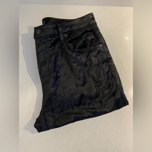 Citizens Of Humanity Crushed Velvet Pants. Size 29. Stormy Black. - Picture 8 of 12